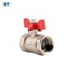 BT1027 Yuhuan forged brass ball valve with butterfly aluminum handle