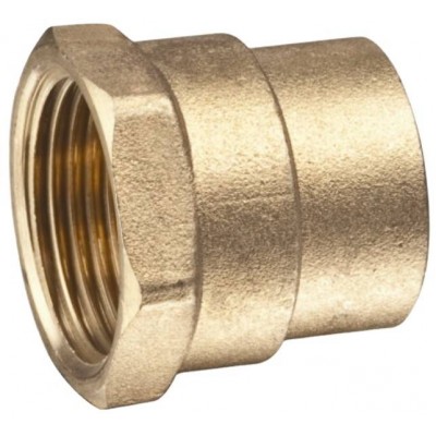 hex brass solder fitting without thread pipe welding connector