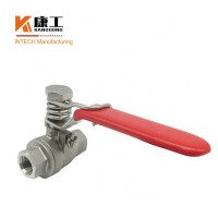 Spring Loaded Closing Valve Brass Or 316 Stainless Steel Spring Handle Ball Valve