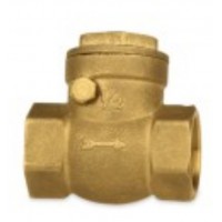 Aperture Threaded Brass Horizontal Type Check Valve Copper Te-70